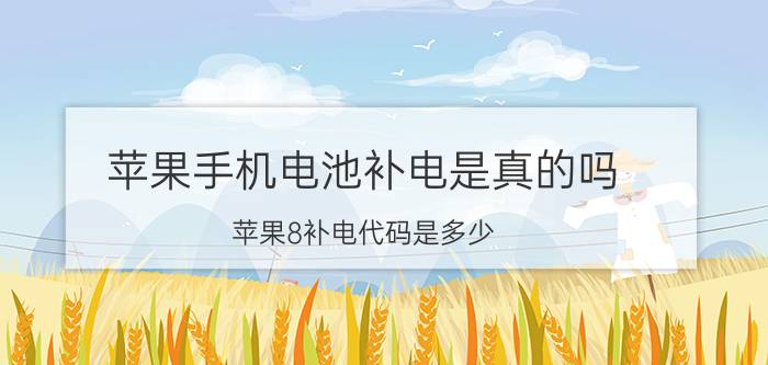 苹果手机电池补电是真的吗 苹果8补电代码是多少？